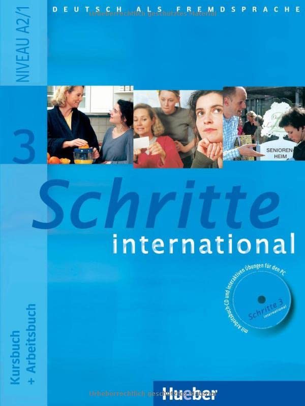 Schritte international 3.  Kursbuch + Arbeitsbuch mit Audio-CD
