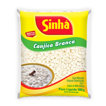 Canjica de milho branco Sinha 500g
