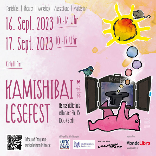16.09 +17.09.2023 I von 10 Uhr bis  17  Uhr I  Kamishibai Lesefest - Hansa Bibliothek